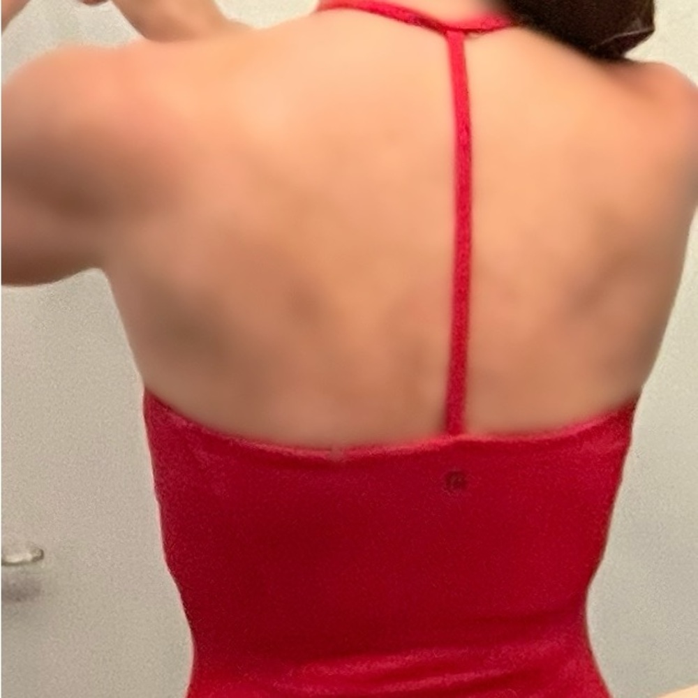 Red T-back Cami Montiel